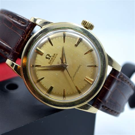 omega seamaster 1950 gold|omega seamaster old models.